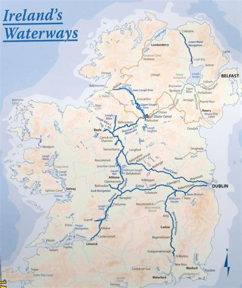 irish waterways map.
